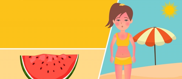 Foods to relieve sunburn