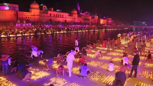 Ayodhya's Deepotsav: More than 5,00,000 light up Saryu banks