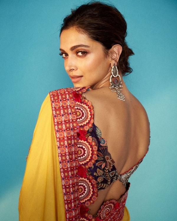 deepika padukone saree blouse back designs